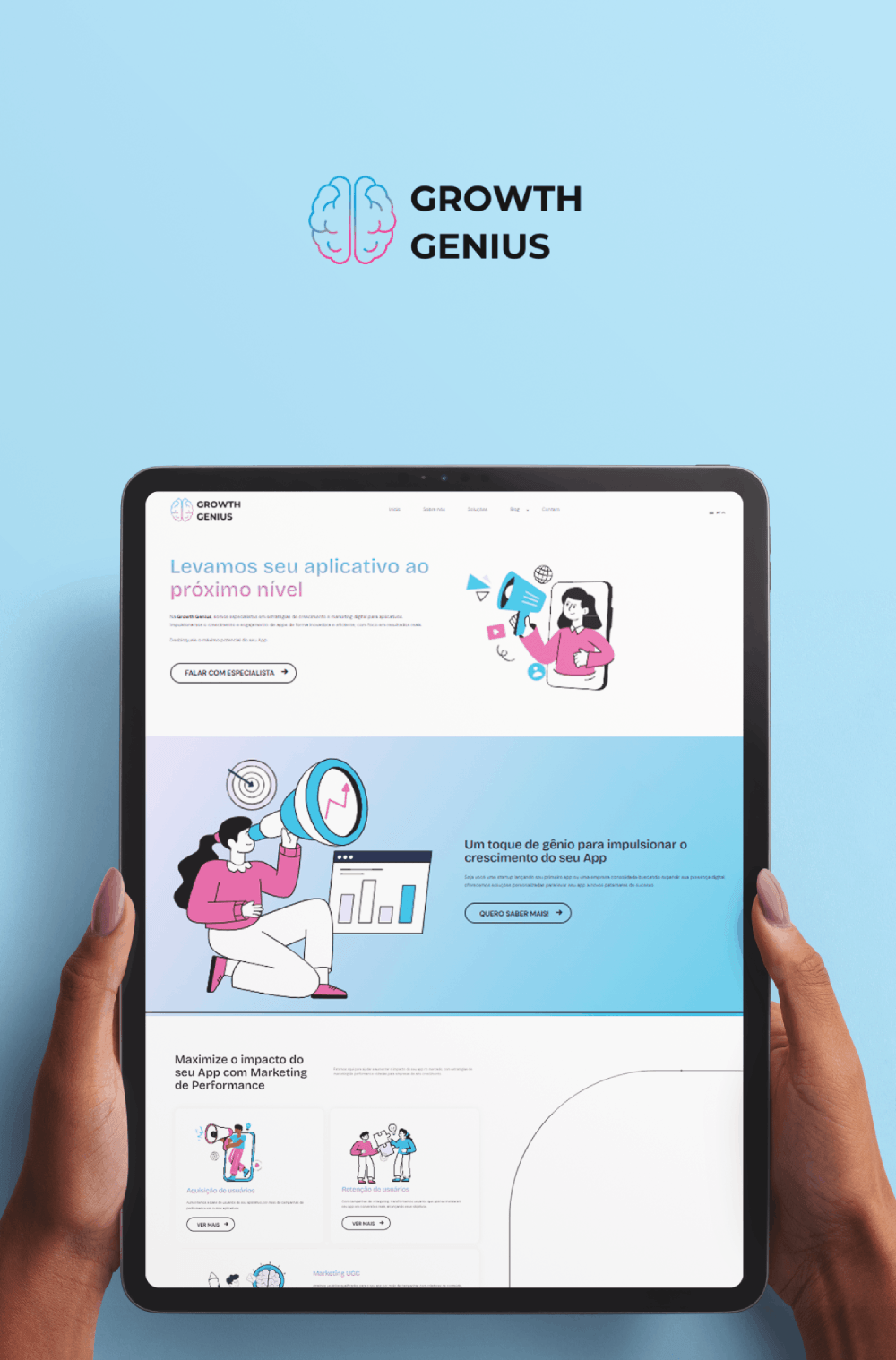 Imagem do case Growth Genius