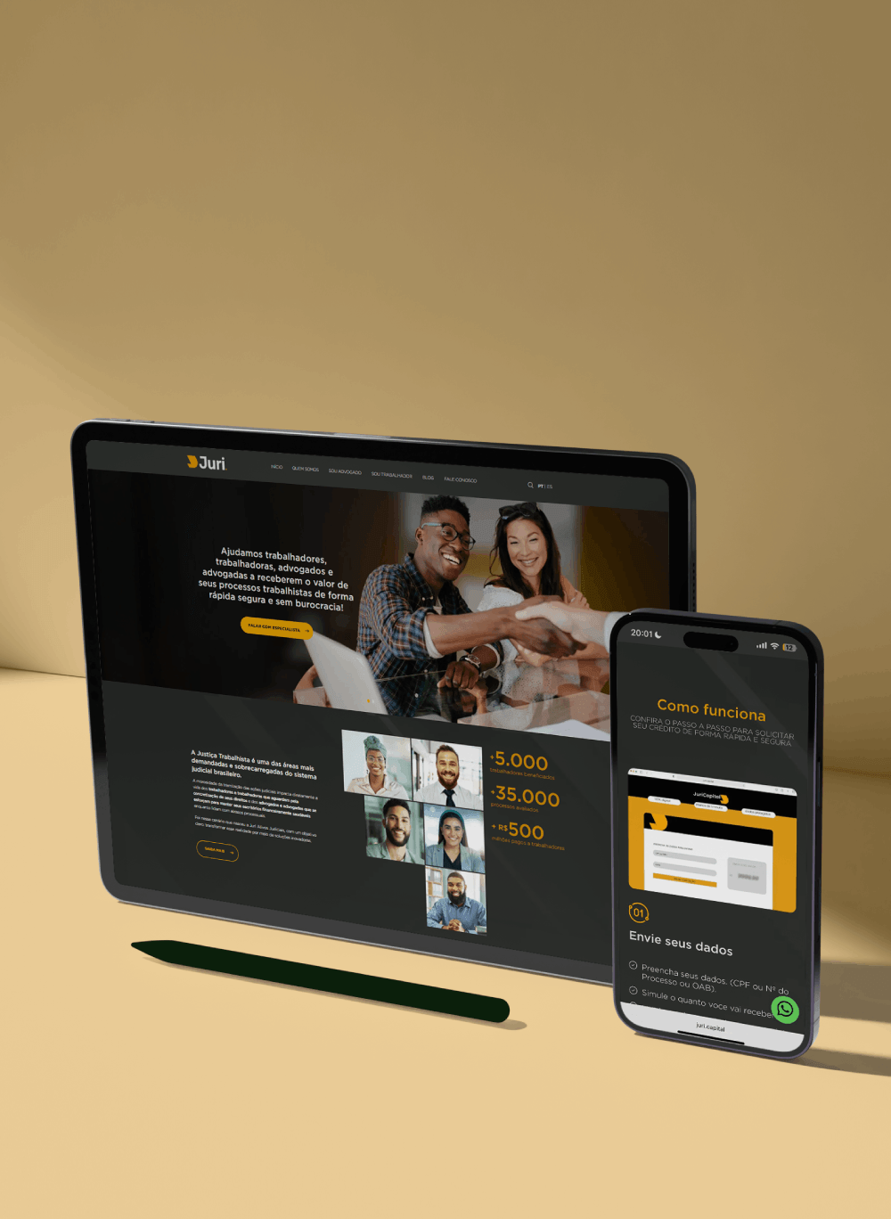 Imagem do case Juri Ativos Judiciais
